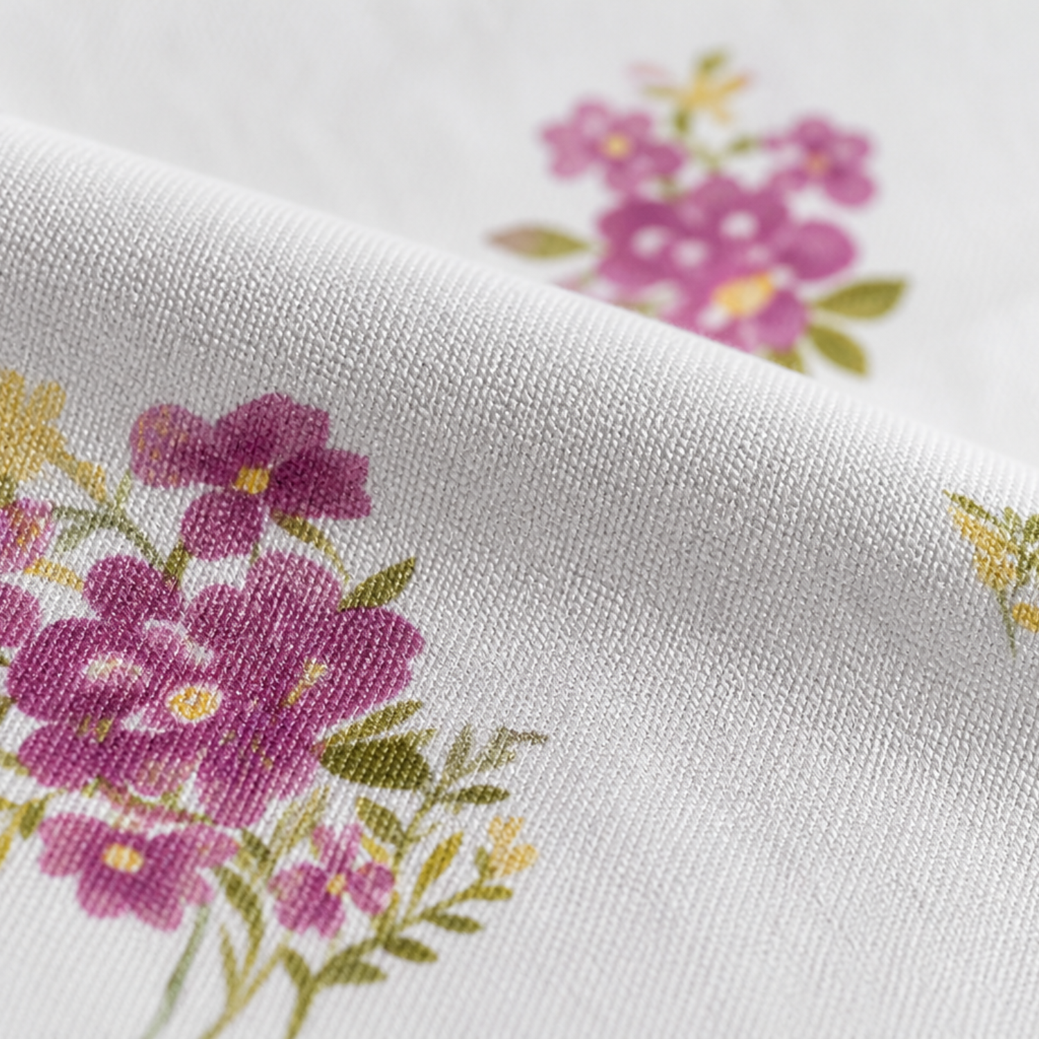 Sukoon Minimal Pink Floral Double Bedsheet with 2 Pillow Covers – Soft Cotton Blend Bedding Set